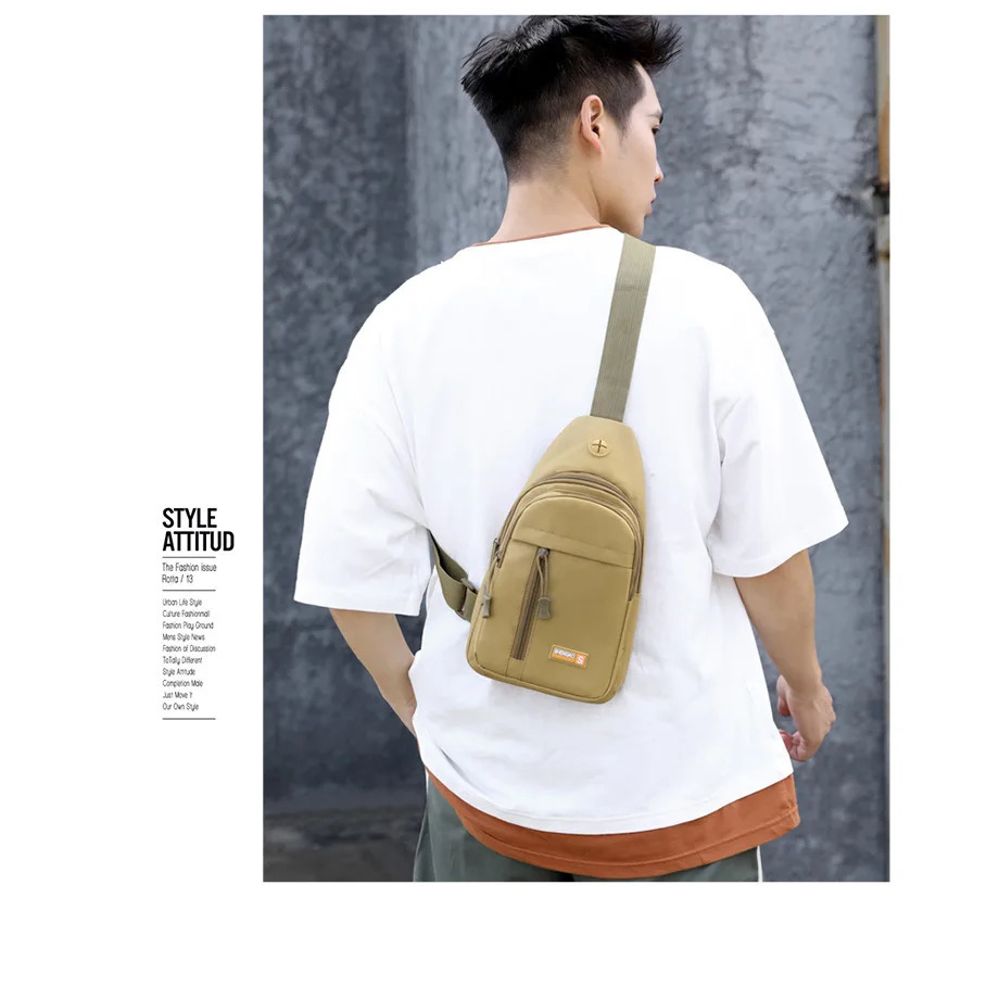 Outdoor CamouflageTactical Sling Sport Travel Chest Bag Shoulder Bag for Men Crossbody Bags Hiking Camping Equipment 250528