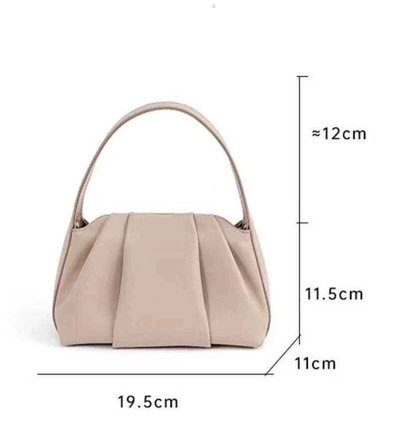 Jamhoo New Handbag Women Single Shoulder Crossbody Bags Versatile Korean Style Pleated Cloud Bag Bolsos