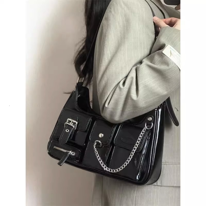 designer Trendy Girl Bag 2025 New Chain Underarm Bag High-end Commuter Shoulder Crossbody Bag Fashion Versatile Tote Bag