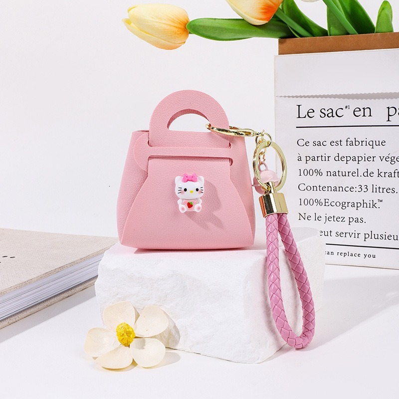 New Fashion Women s Coin fashion Wallet Leather Keychain Style Cartoon Small Bag Pendant Bag fashion Designer Women s Fashion Wallet Handbag