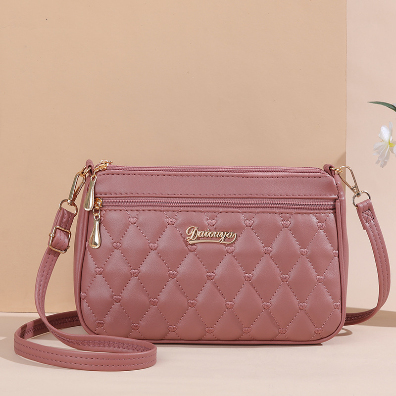 Top quality Brand High Quality New Style Summer Simple Fashion Solid Color Embroidered Small Style Crossbody Bag Trend New Free Delivery Designer Bag