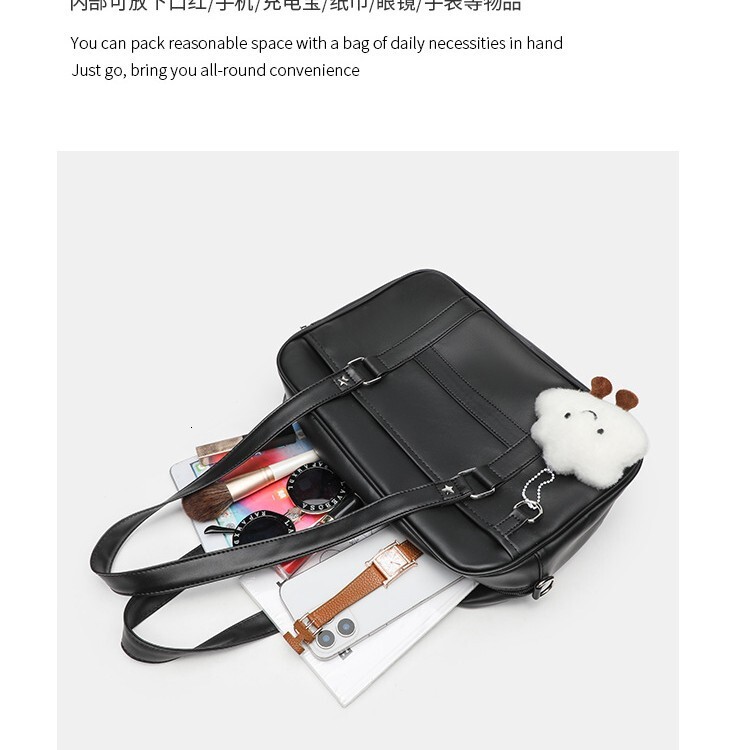 designer Cross-border Japanese Style College Wind JK Uniform Bag Anime Shoulder Bag Women's Crossbody Bag Commuter Bag Simple Handbag
