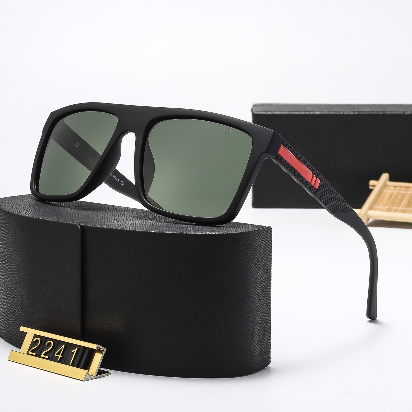 Sports Sunglasses for Men Comfortable Wear Square Sun Glasses Male Light Weight Eyewear Accessory UV400 with box