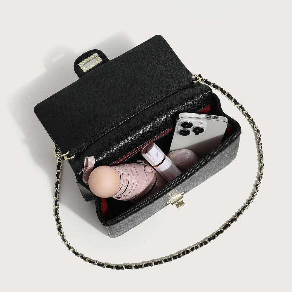 Shoulder Armpit Bags for Women PU Leather Retro Flap Bag Female Large Capacity Metal Chain Casual Crossobdy Clutch