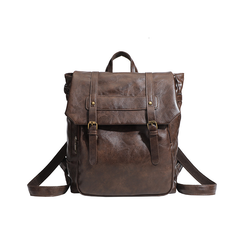 designer Japanese Style JK Uniform Backpack 2025 New College Style Backpack Retro Soft Leather Casual Women's Bag Cambridge School Bag