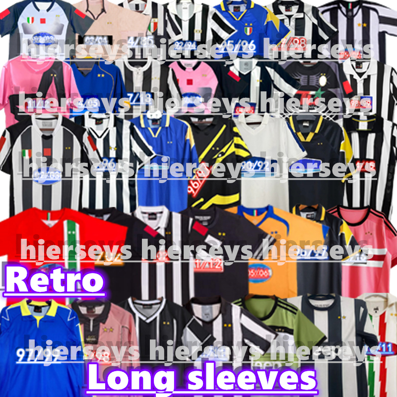 Retro DEL PIERO soccer jerseys ZIDANE Buffon PIRLO INZAGHI 84 85 94 95 96 97 98 99 02 03 04 05 11 12 15 16 ZIDANE Ancient maillot DAVIDS Conte shirts 1980 1996 1997 2015 2016