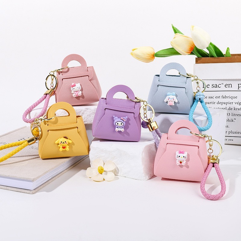 New Fashion Women s Coin fashion Wallet Leather Keychain Style Cartoon Small Bag Pendant Bag fashion Designer Women s Fashion Wallet Handbag