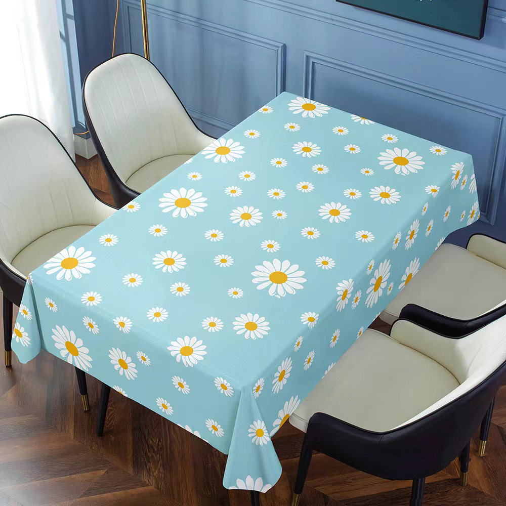 T0502 European hotel light luxury restaurant small fresh waterproof and oil-proof washable dust-proof non-slip home table cloth desk mat