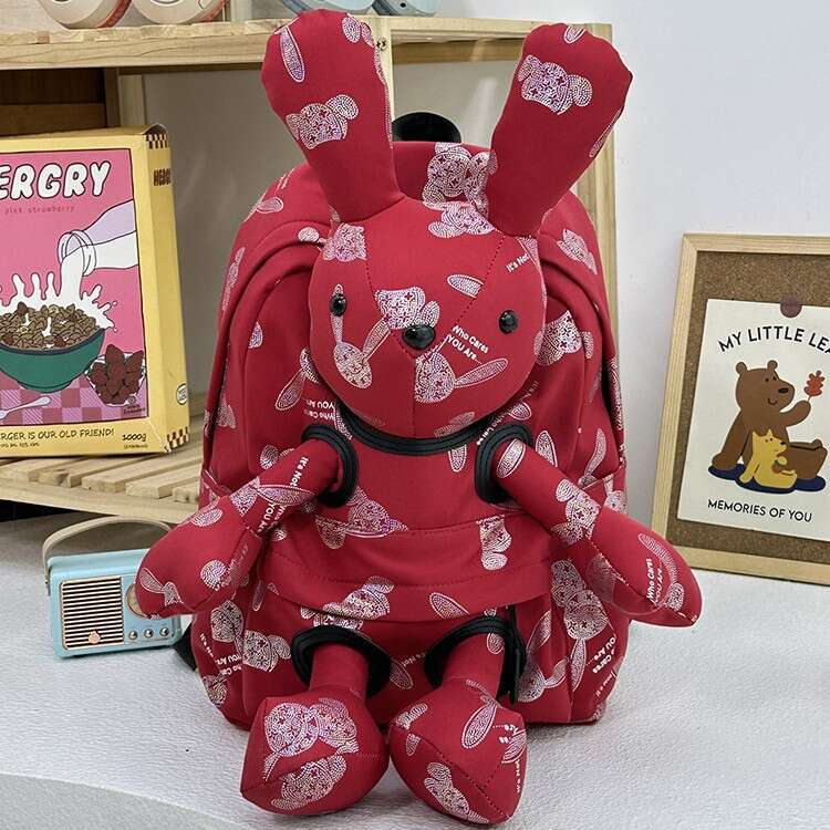 High-Quality Student Cartoon Ultra-Light Large Capacity Personalized Cute Plush Doll Backpack Gift