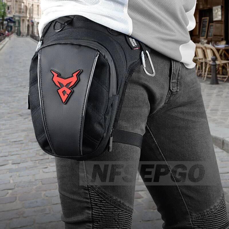 Motorcycle Drop Waist Leg Bag Thigh Belt Hip Bum Waterproof Motorbike Tactical Travel Cell/ Mobile Phone Purse Fanny Pack Bags