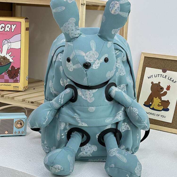 High-Quality Student Cartoon Ultra-Light Large Capacity Personalized Cute Plush Doll Backpack Gift