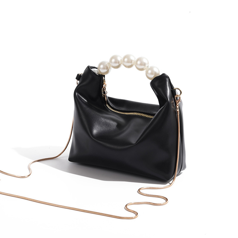 designer Niche Design Pearl Handbag for Women 2025 New High-end Chain Crossbody Bag Fresh Dumpling Bag