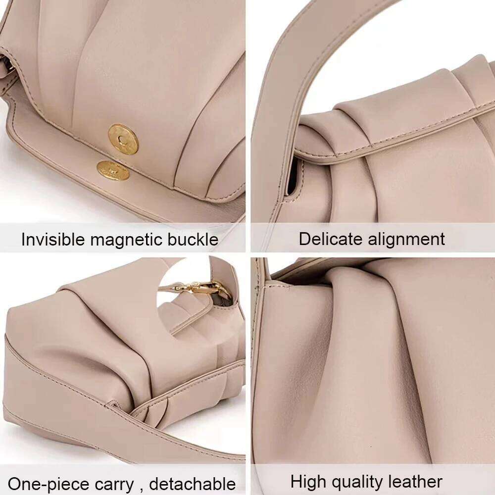 Jamhoo New Handbag Women Single Shoulder Crossbody Bags Versatile Korean Style Pleated Cloud Bag Bolsos