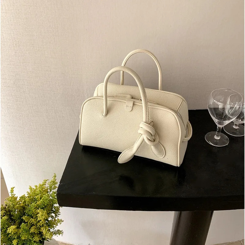 handbag for female office workers large capacity commuting bag matte PU leather Boston handbag womens high-end feel 250530