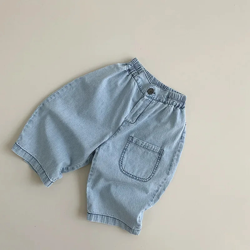 Children 1-5 Years Old Spring Summer Thin Jeans Boys Loose Casual Pants Fashion Girls Pants 250527