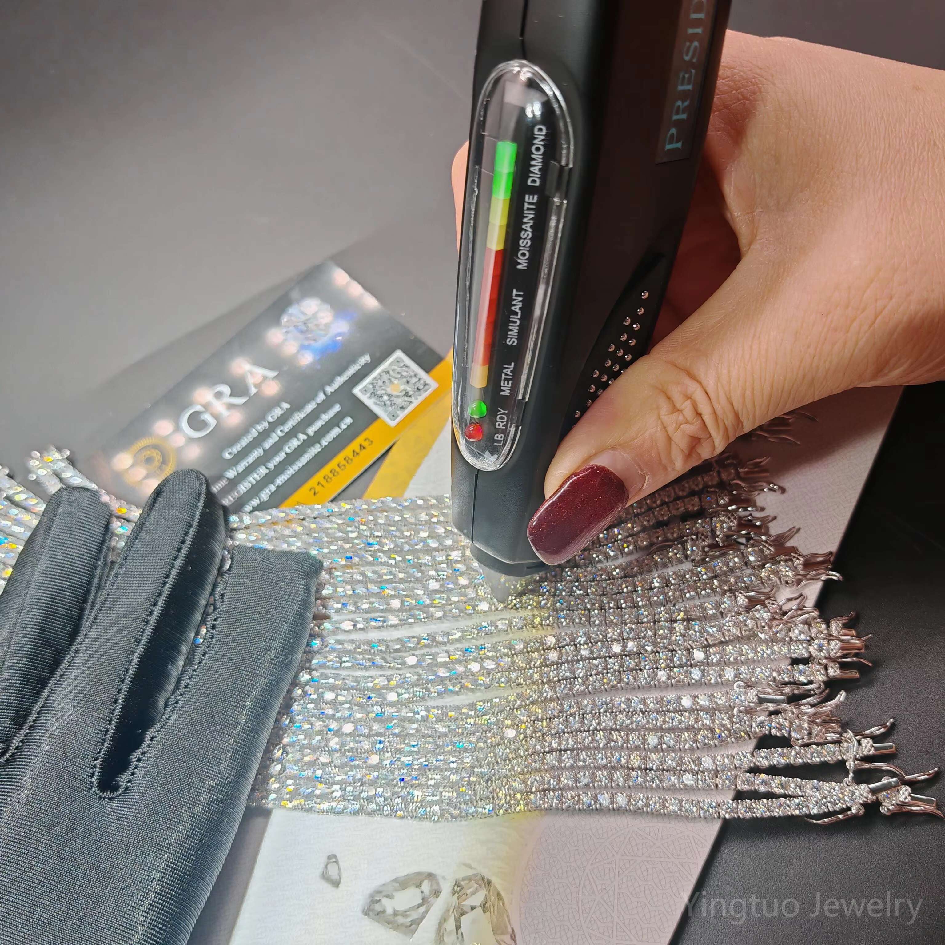 3mm-6mm Hip Hop DVVS 1 Moissanite Tennis Bracelet 18k White Gold Plated 925 Sterling Silver Tennis Chain Bracelet