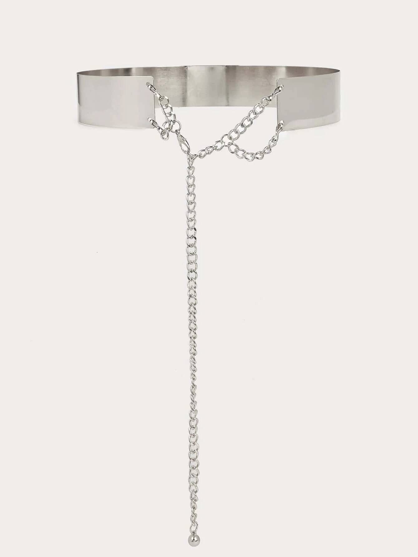 1Pcs Ladies' Solid Color 4cm Metal Iron Waist Ring Decorative Belt Elegant and Sexy Style Dress Accessories Mother's Day Gift