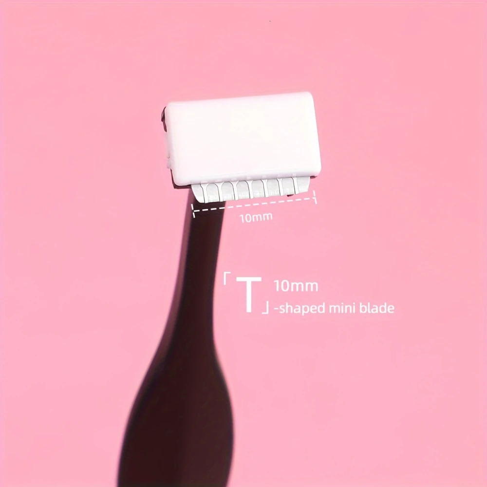 3pcs Eyebrow Razor Set Tshaped Stainless Steel Safety Shaping Shaper and Shaver with Protective Cover 250516