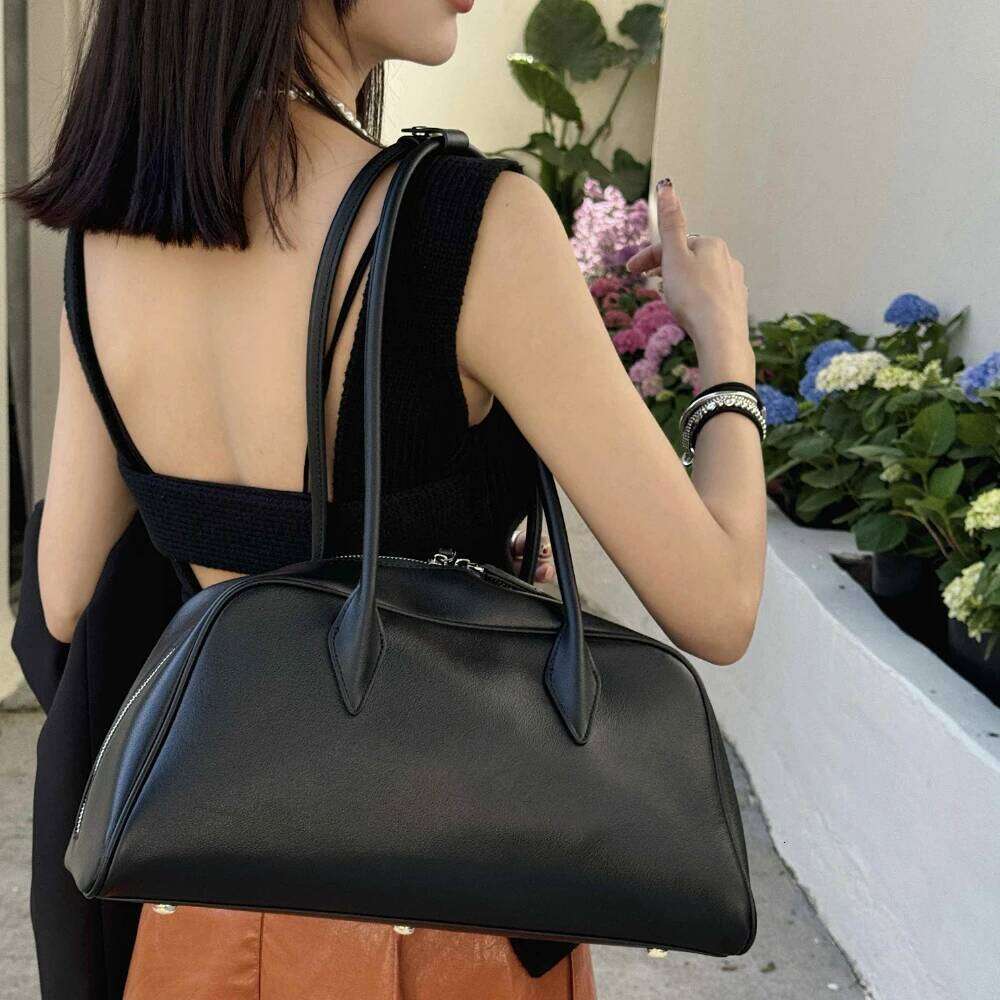 Motingsome Top Layer Cow Leather Shoulder Women Bags Retro Lady Underarm Saddle Bag Calfskin Causal Tote Purses Handbag 2025 New 250601
