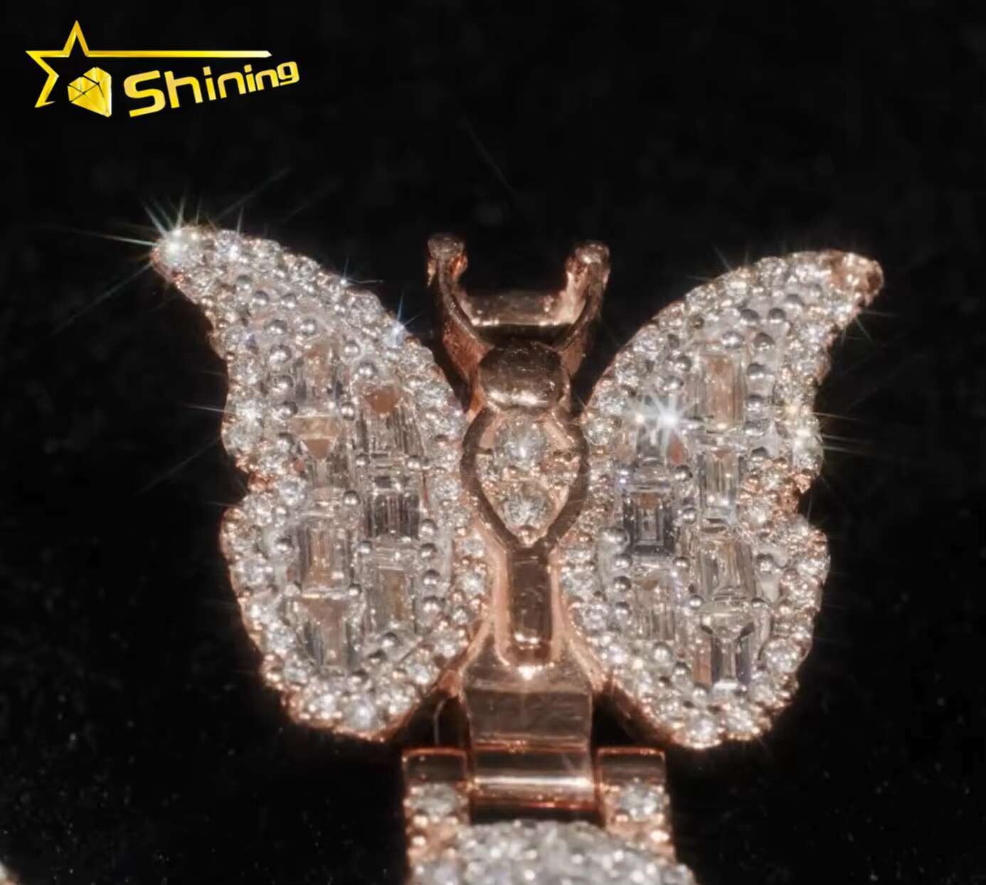 High Quality Hand-made Custom Hip Hop Pendant Necklace Iced Out Fashion 925 Silver VVS Moissanite Name Letter Pendant Mens