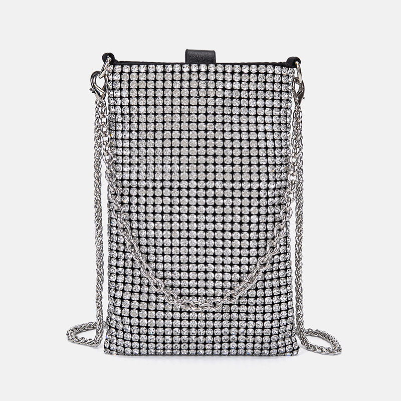 Brand Quality New Style Design Diamond-Studded Single Crossbody Bag 2024 New Trend Diamond Bag Women's Full Diamond Underarm Bag New Free Deliver