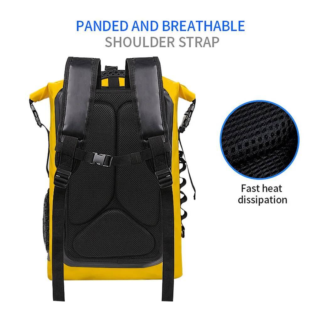 Swimming Kayak Dry Backpack for Women Men Waterproof Shoulder Trekking Drifting Rafting Surfing Boating PVC Camping Bag 35L