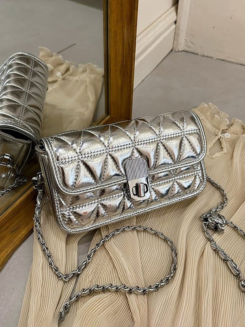 designer Summer Versatile Fashion Women's Bag Small Square Bag Women's 2025 New Super Popular Quilted Chain Bag Single Shoulder Crossbody Ba