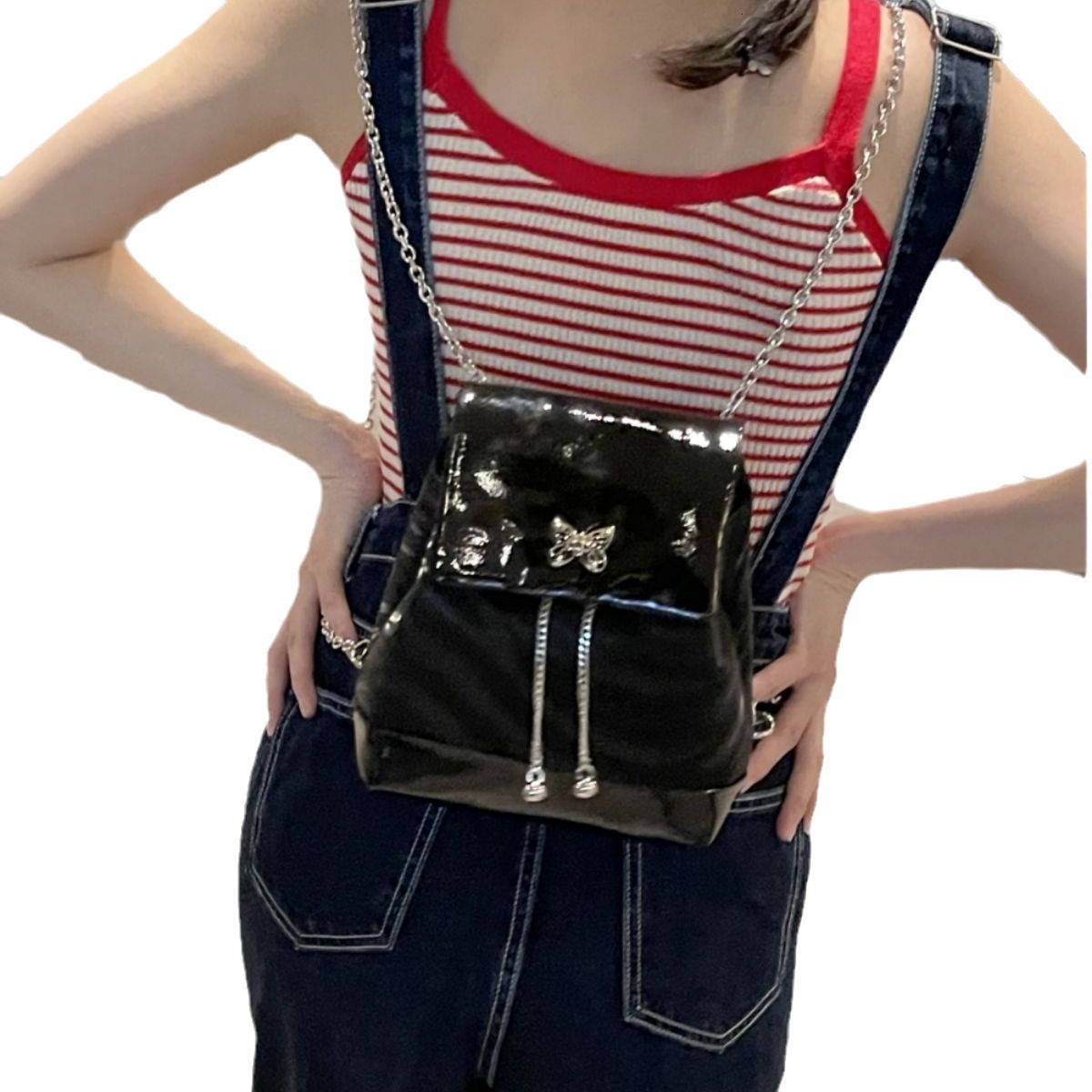 designer 2025 Large Capacity Backpack Commuter Casual Women's Autumn Office Bag Double Shoulder Bag High-end Fashion Texture