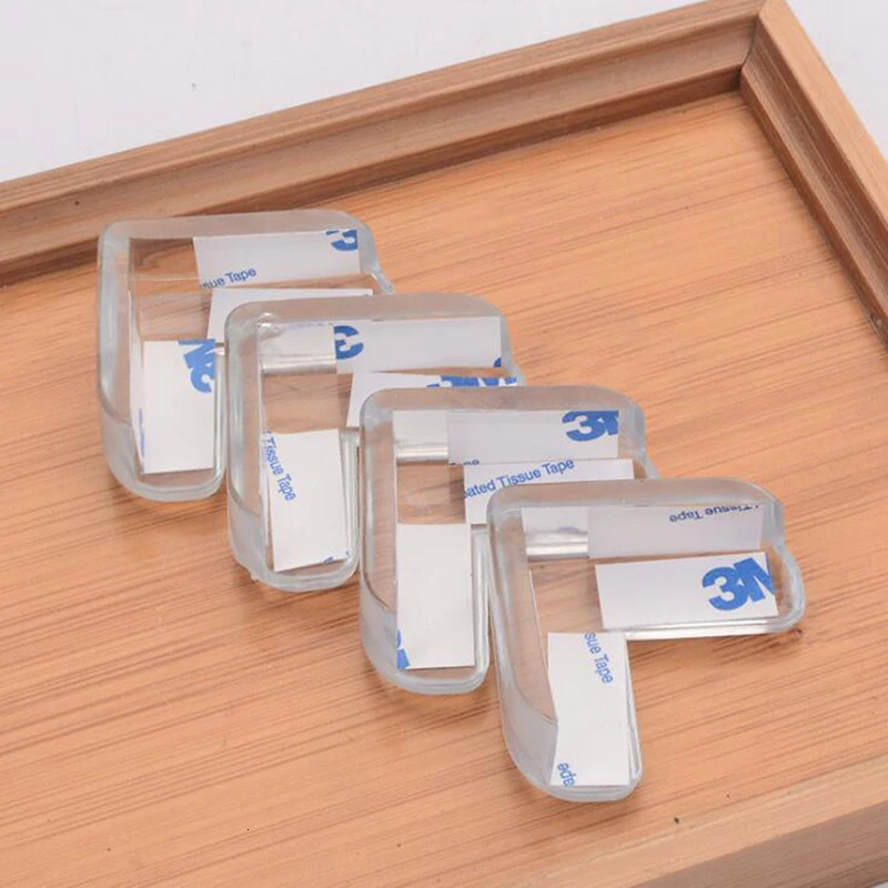 50/100Pcs Child Baby Safety Transparent Silicone Protector Table Corner Protection Cover Child Anticollision Edge Corner Guard 250530