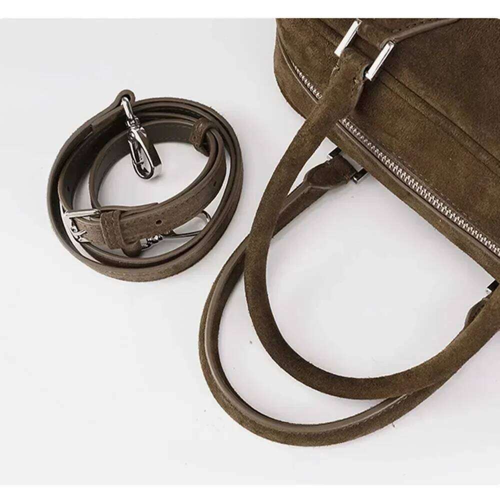 Motingsome Retro Genuine Leather Woman Bags Bag Pillow Handbag Suede Calfskin Lady Daily Purses Shoulder Casual Tote 2024 250601