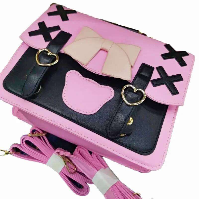 Xiuya Haruku Lolita Shoulder Women Japanese Kawaii Bowknot Female Messenger Bag Cute Womens Handbag 2021 Satchel Pouch