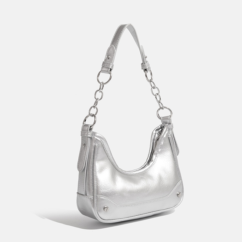 designer Underarm Bag for Women, Crescent Bag, New Trendy High-End Niche Chain Fashion Commuter Crossbody Baguette Bag