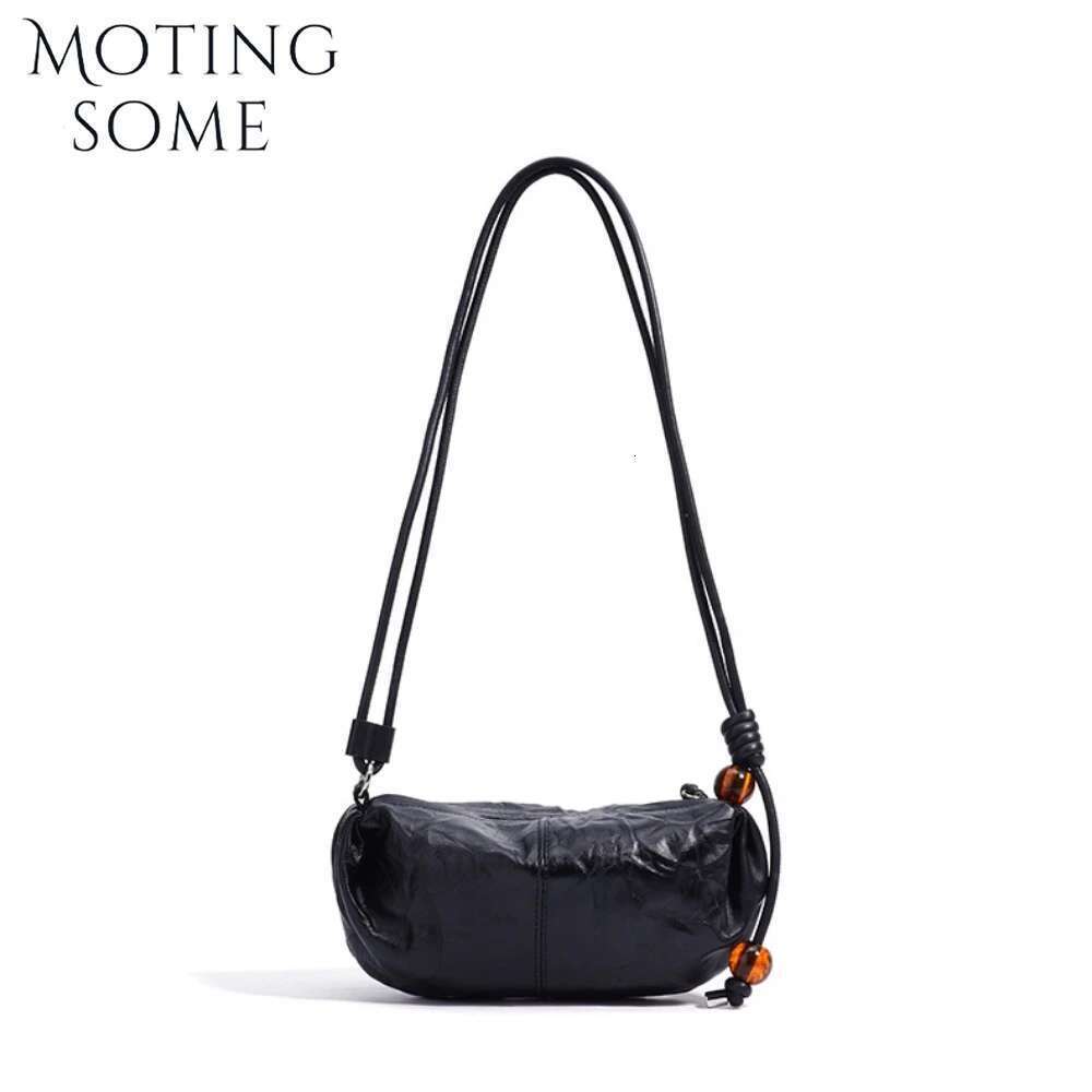 Hot Selling Motingsome Frist Layer Cowhide Women Mini Bags Shoulder Underarm Messenger Purse Soft Calfskin Saddle Pouch New Designer Bags