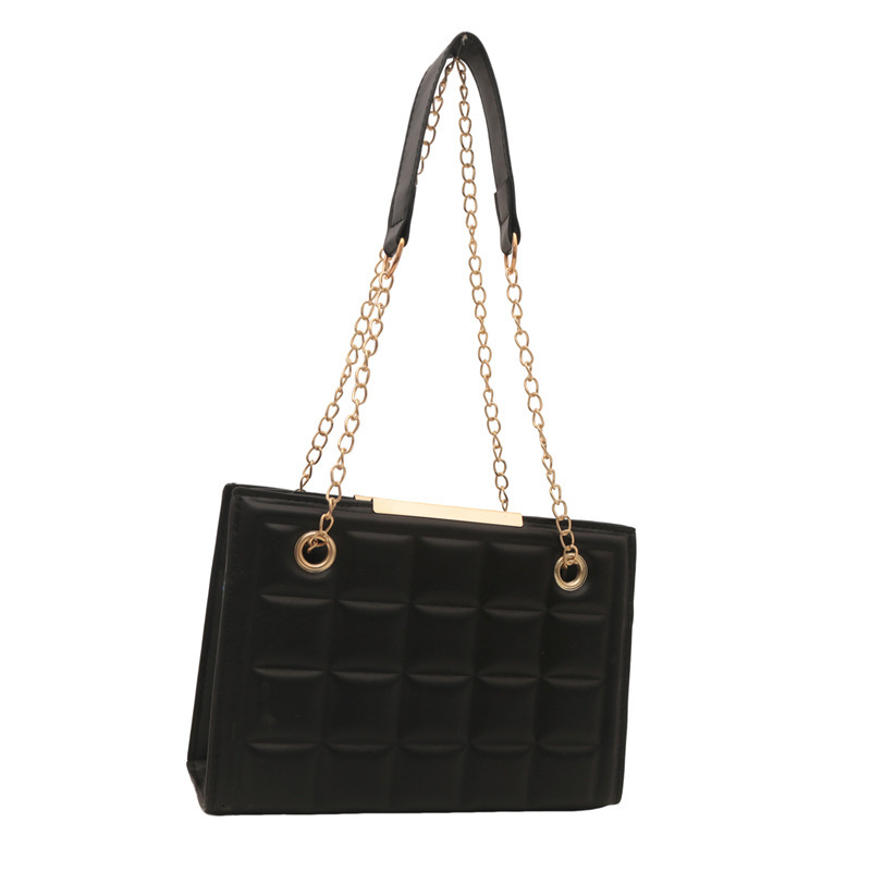 Free Shipping Designer Bag 2025 New Chain Diamond Grid Trendy Texture Fashionable Versatile Womens Shoulder Crossbody Bag