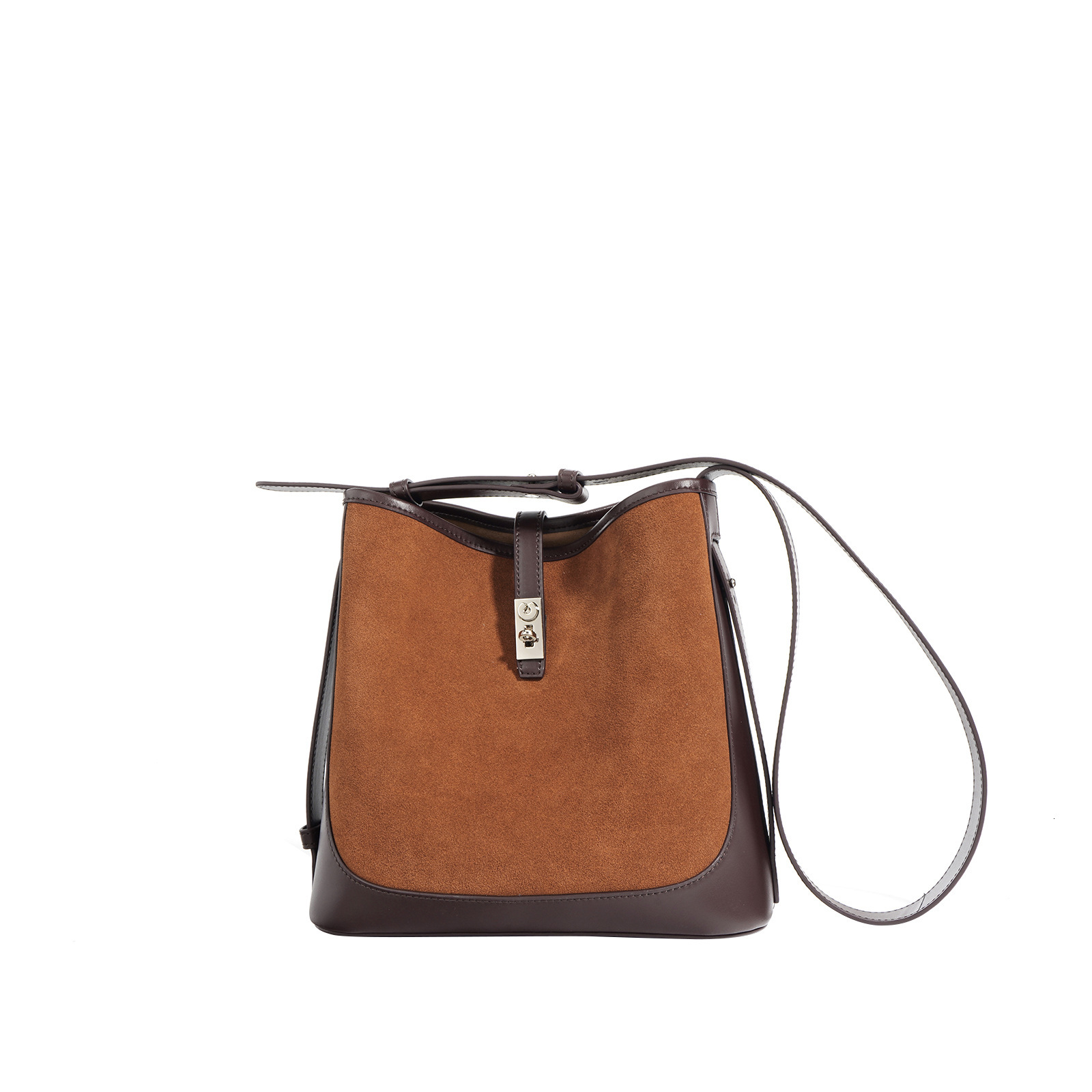 Top Brand High Quality New Style New Suede Leather Shoulder Bag Simple Large Capacity Genuine Leather Crossbody Bag Trendy Design New Free Delivery De