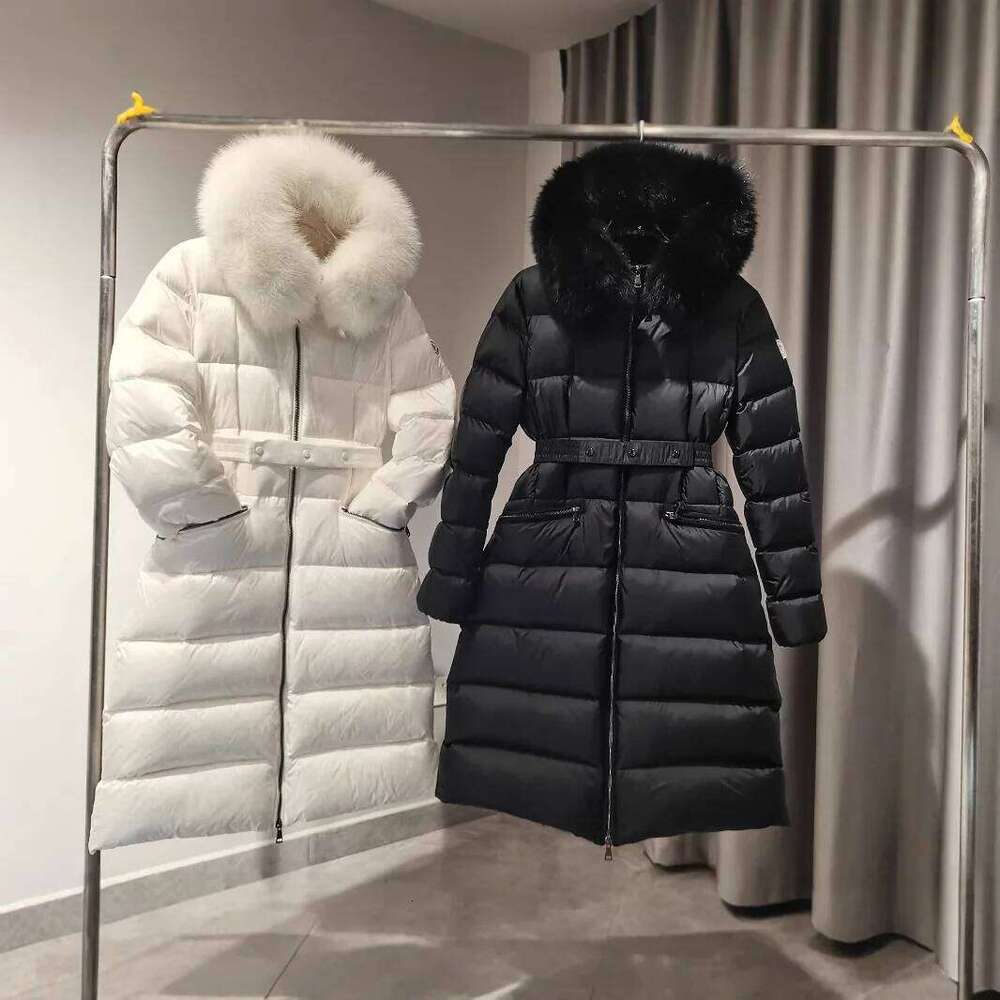 Long Mont Home 2024 New Boedic Series Women's down Jacket Waist Cinched Hooded Ladies Puffer Coat High Version High quality, fashionable, luxurio