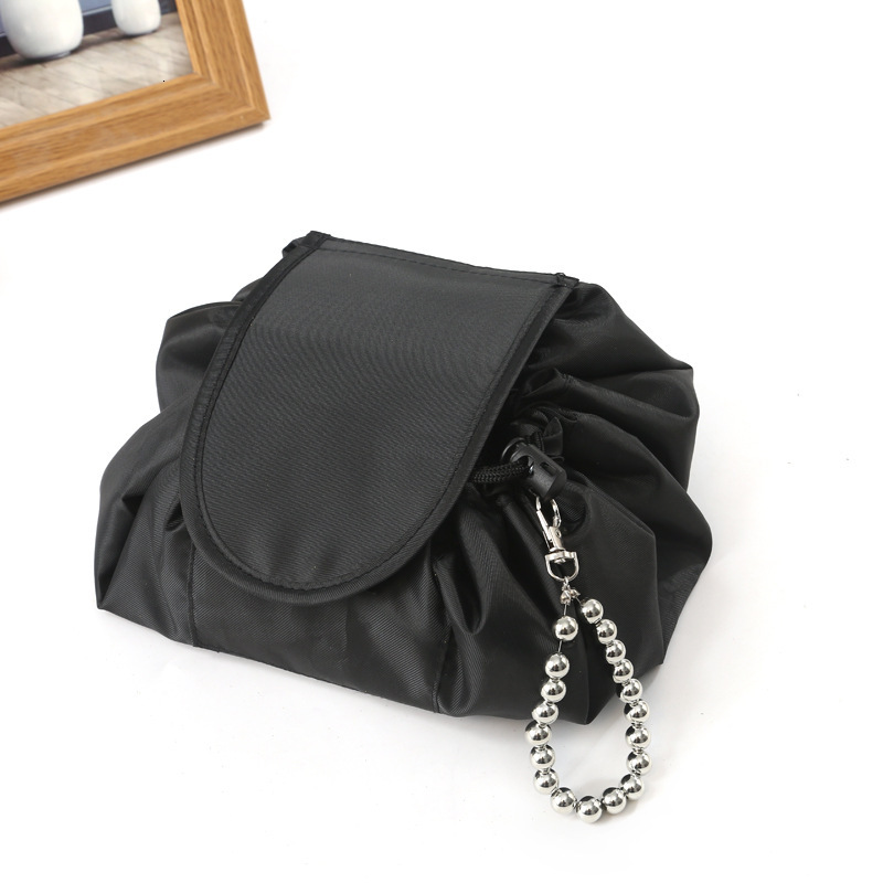 Top quality Brand High Quality New Style Style Makeup Bag Drawstring Makeup Bag Storage Bag Portable Travel Storage Black Makeup Bag New Free Delivery