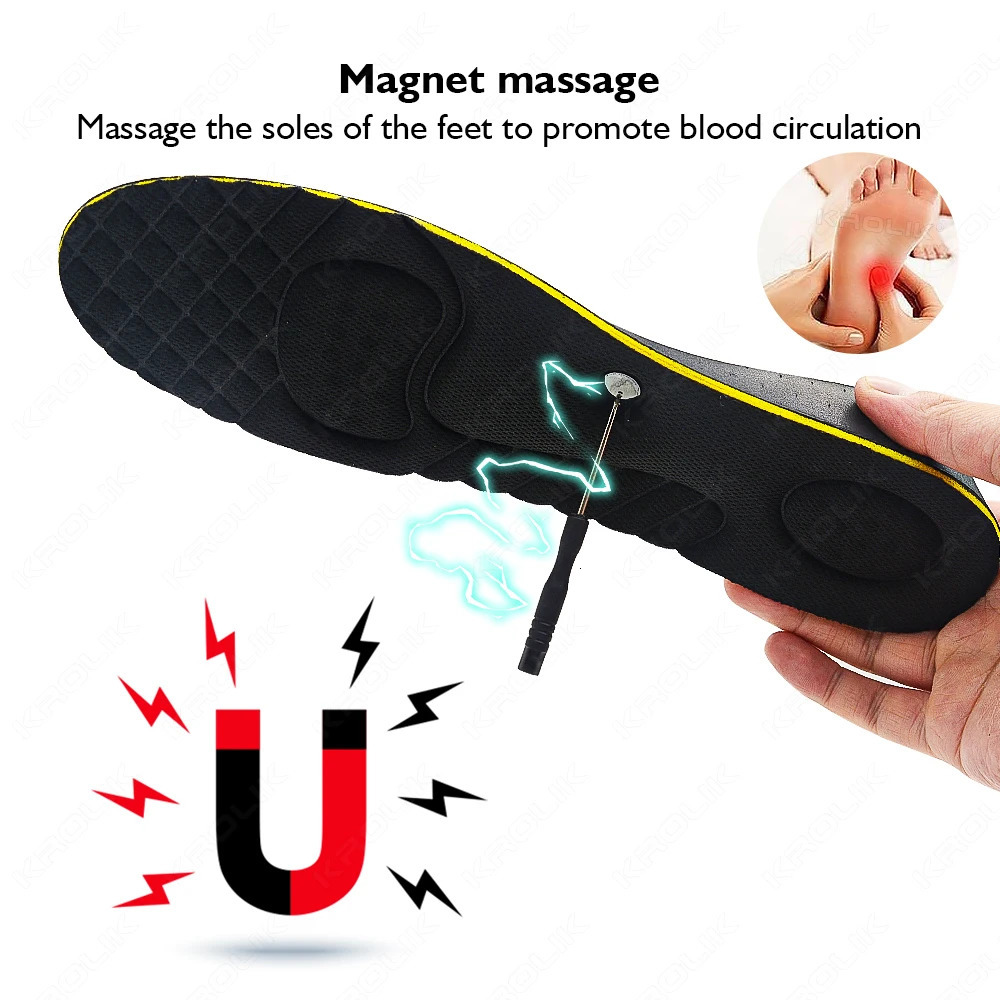 KROLIK EVA Magnet Elevator Insole Invisible Height Increase Insoles 2/3/4/5CM Insert Foot Massage Sports Warm Full Pad Unisex 250528