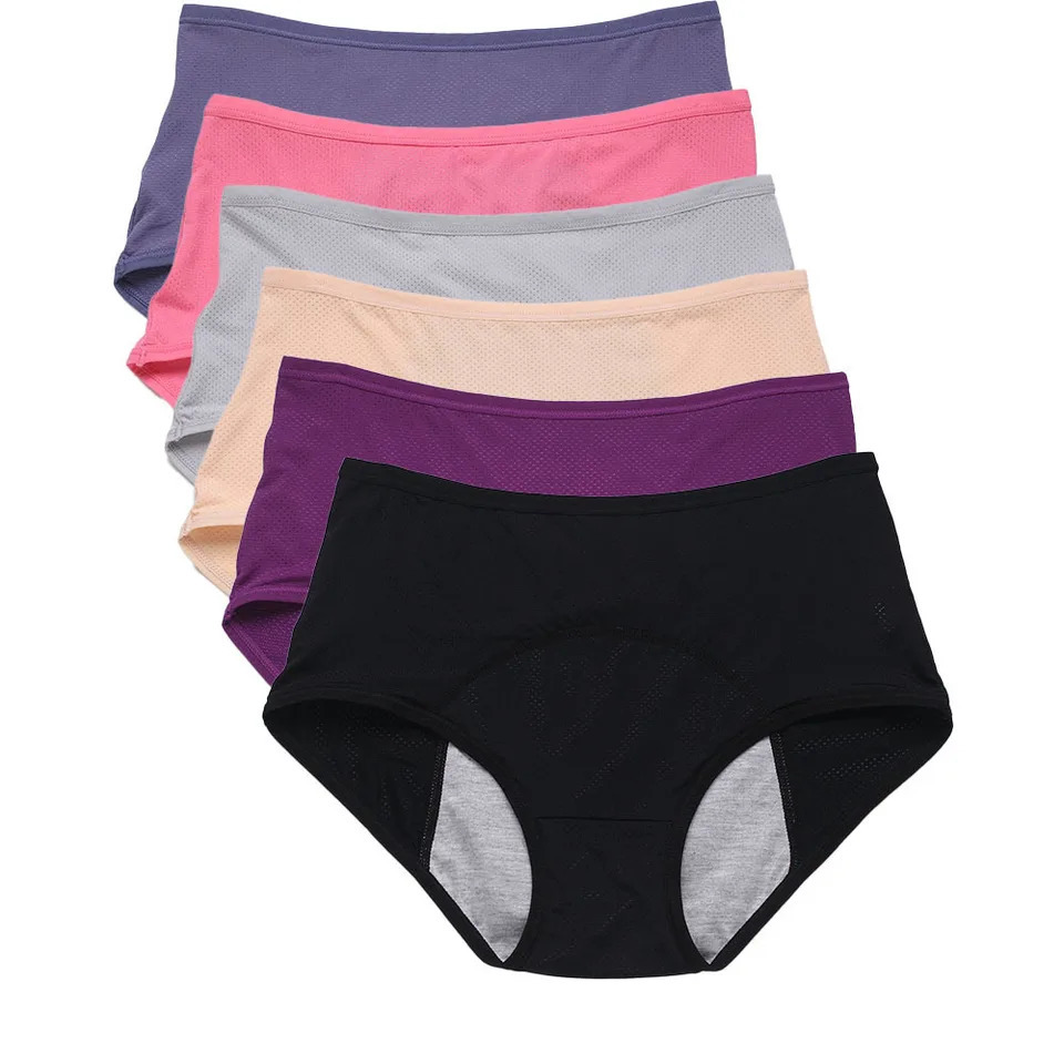 3PCS Leak Proof Menstrual Panties Period Physiological Pant Waterproof Briefs Plus Size period underwear 250526