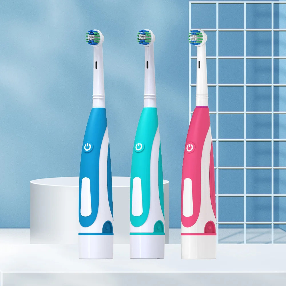 Electric Toothbrush Rotary Round Head Adult Soft Hair Induction Fully Automatic Men And Women Lovers Set Compatible Brush Head 250528
