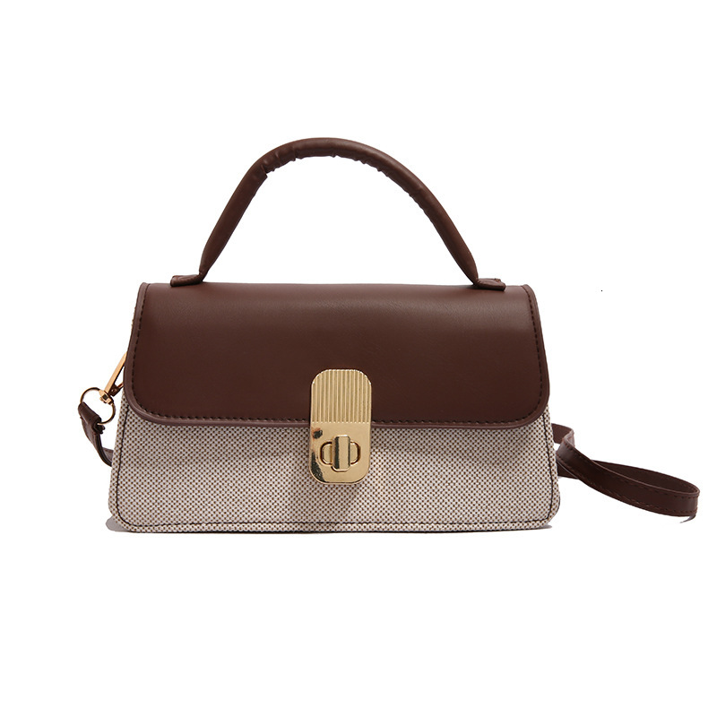 Trendy And Stylish Women's Bag 2025 New Commuter Shopping Bag Fashion Versatile Crossbody Color Block Free Shipping Designer Underarm Small Squar