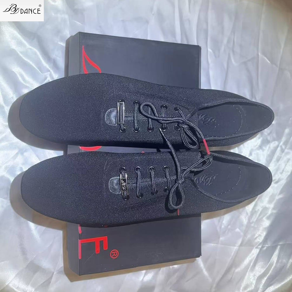 317 Oxford Cloth Latin Dance Shoes for Men Adult National Standard Lombard Tea Dance Shoes Two Point Dance Hall SALSA Authentic Odor proof Anti slip B
