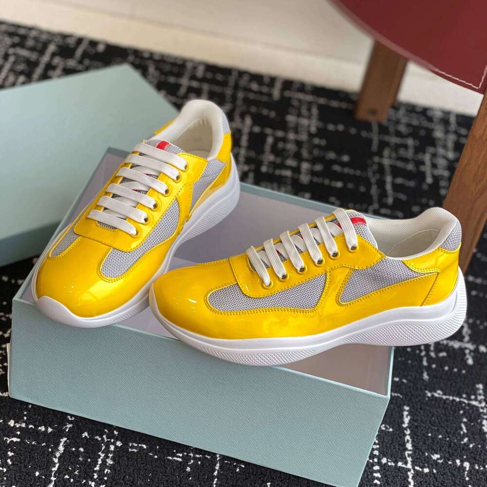 2025 Newest Spring Top Version Casual Tennis For Man And Woman Patent Leather Round-Toe Lace-Up Sneakers Lovers Shoes