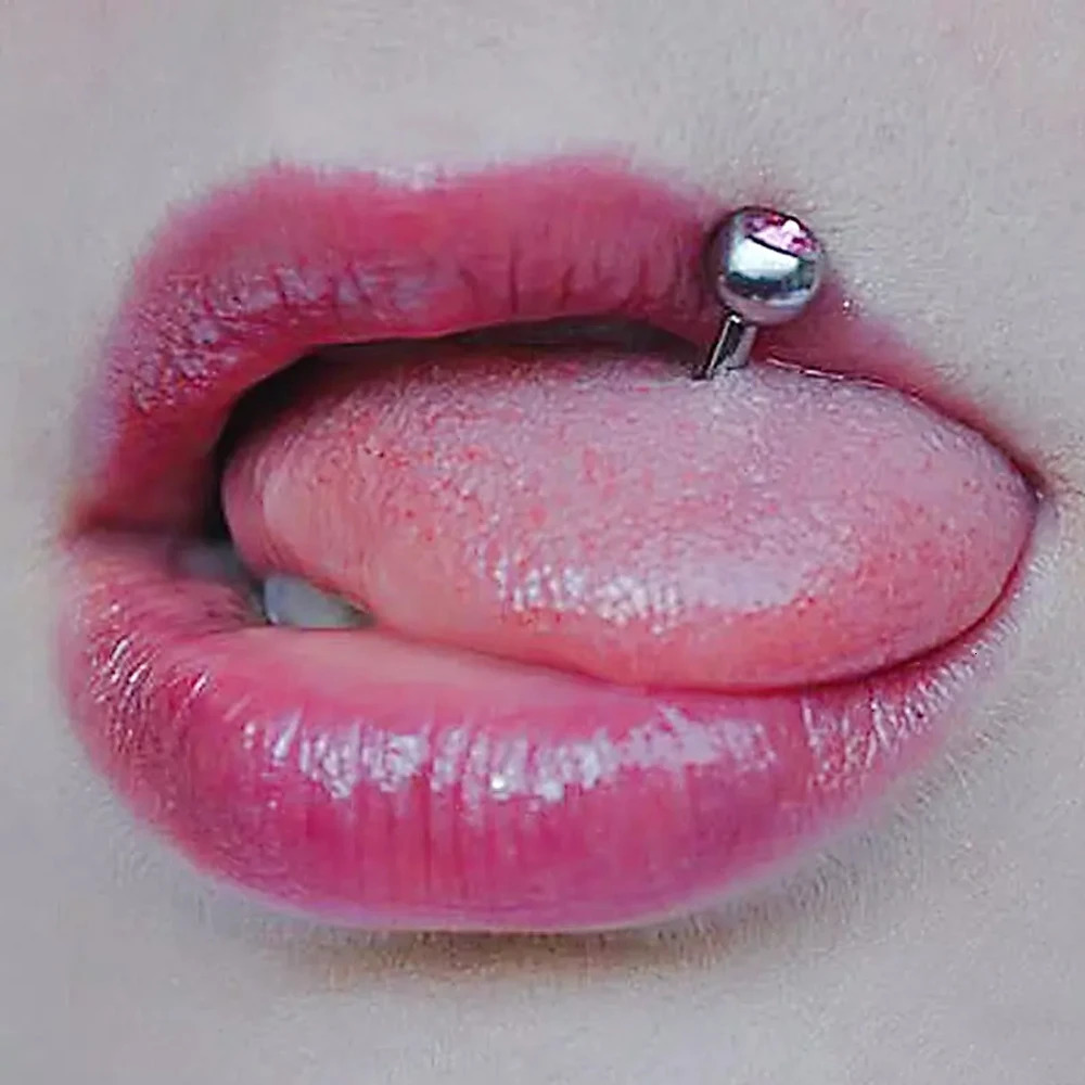 Multi Colour Opal Tongue Bar Steel 16mm 19mm 22mm Barbell Nipple Ring Body Piercing Jewellery 14g 250526