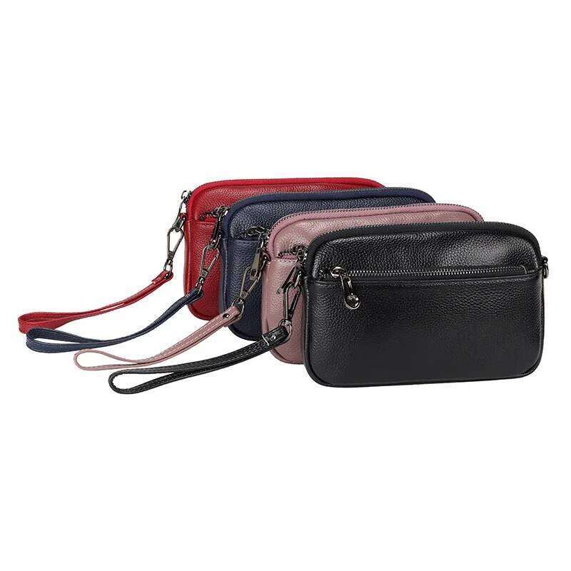 Ranhuang New 2024 Women's Genuine Shoulder Small Messenger Casual Clutch Cow Leather Crossbody Bags B115