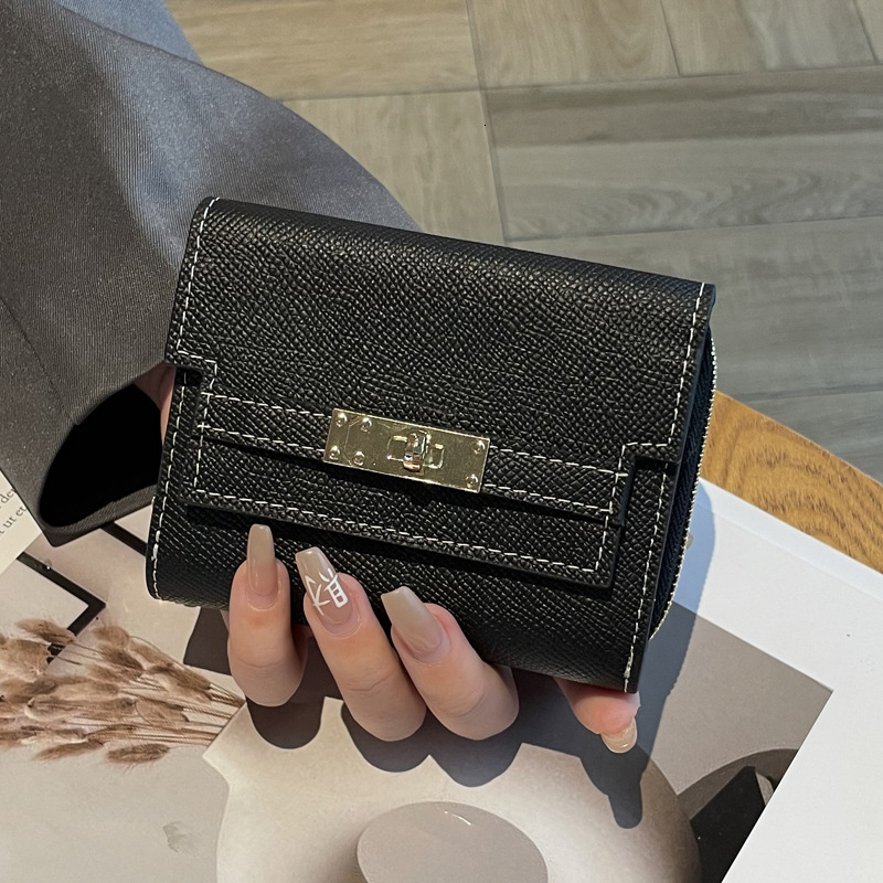 Multifunctional Genuine Leather Wallet For Women Short Style 2025 Luxury Bag New Model High End Niche Design Large Capacity New Free Delivery Designer