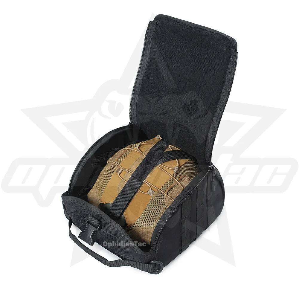 OPHIDIAN Airsoft Fast Cover MICH Helmet Anti-virus Carrier Mask Outdoor Storage Molle Bag Gear