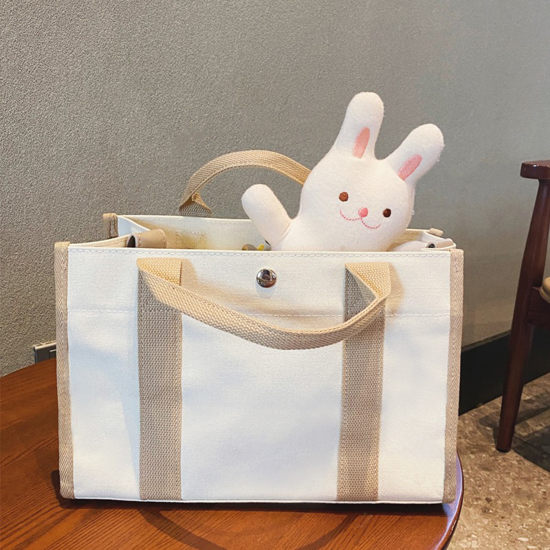 designer Korean Mommy Bag 2025 New Canvas Single Shoulder Crossbody Large Capacity Outdoor Multifunctional Mommy Baby Bag Simple