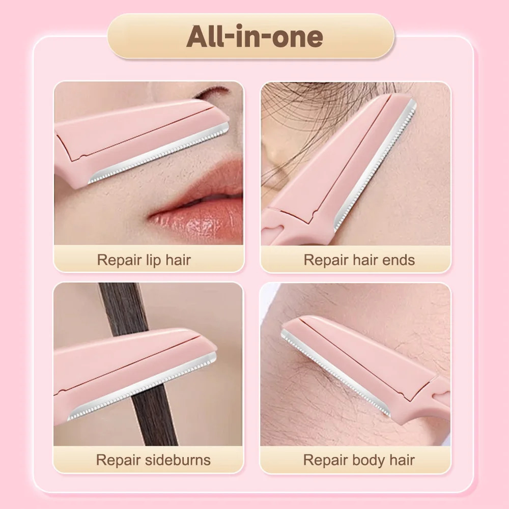 3PCS Mixed Color Set of Foldable Eyebrow Trimmers Safe And Scratchproof Razor For Beginners 250516