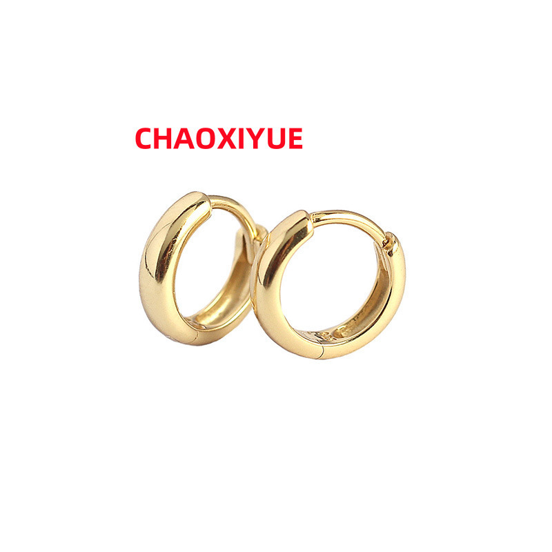 Silver Jewelry Manufactures Bold Hoop Earrings 14K 18K Gold Vermeil 925 Sterling Huggies Drop Fashion Jewelry